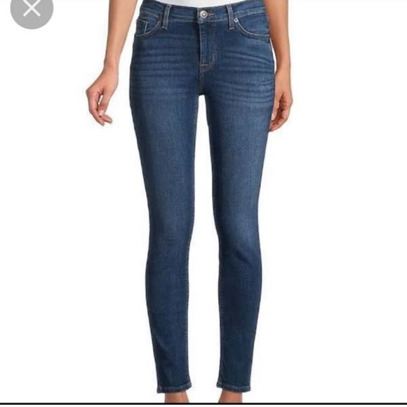 HUDSON ​Natalie Midrise‎ Super Skinny Jeans SIZE 28 BLUE DENIM - Picture 1 of 14